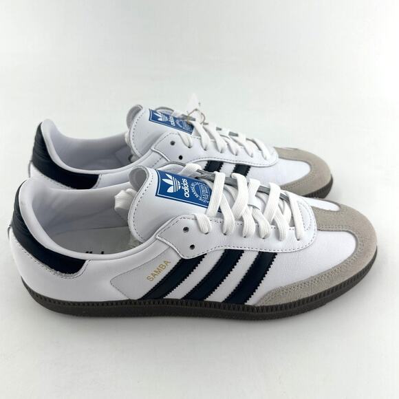 Adidas Women's Cloud White Core Black Gum Samba Original Shoes Size 9.5 - Picture 6 of 13